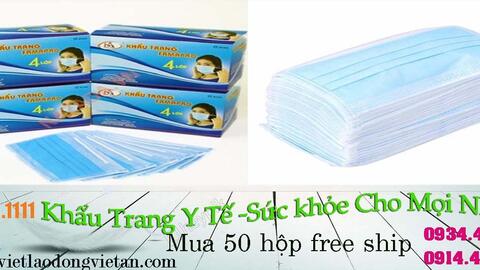 KHẨU TRANG Y TẾ ĐẠT CHUẨN VÀ TỐT NHẤT HIỆN NAY TẠI BẢO HỘ VIỆT AN CHÚNG TÔI  ?