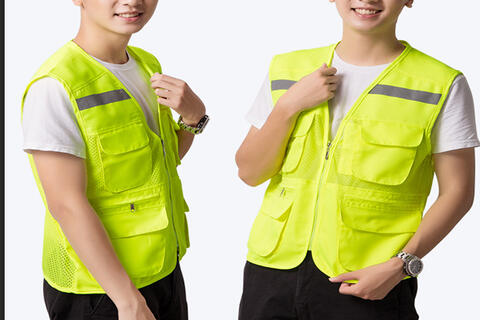 Áo Ghile Bảo Hộ Lao Động Màu Xanh Neon GLVA06