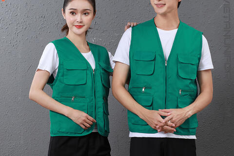 Áo Ghile Bảo Hộ Lao Động Màu Xanh Lá GLVA11
