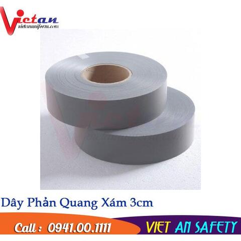 CUỘN PHẢN QUANG XÁM 3CM