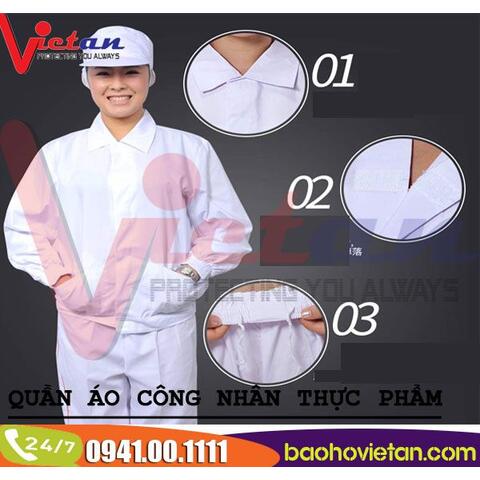 QUẦN ÁO CÔNG NHÂN THỰC PHẨM 06