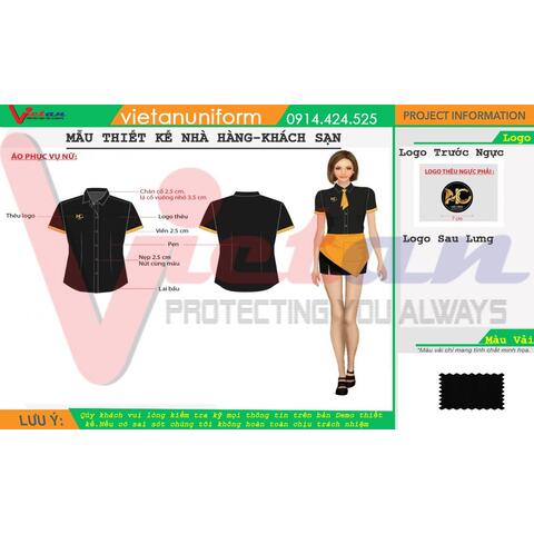 Mẫu Thiết Kế Đồng Phục Nhà Hàng -Khách Sạn NHKS087