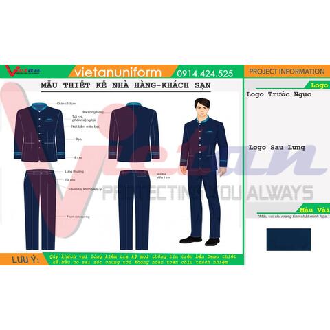Mẫu Thiết Kế Đồng Phục Nhà Hàng -Khách Sạn NHKS090