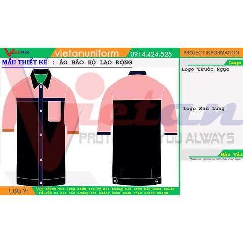 Mẫu Thiết Kế Áo Bảo Hộ Lao Động ABH050
