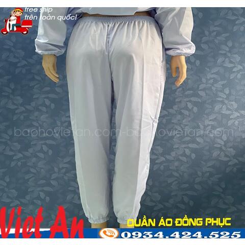 Quần Thủy Sản Vải Kaki Màu Trắng