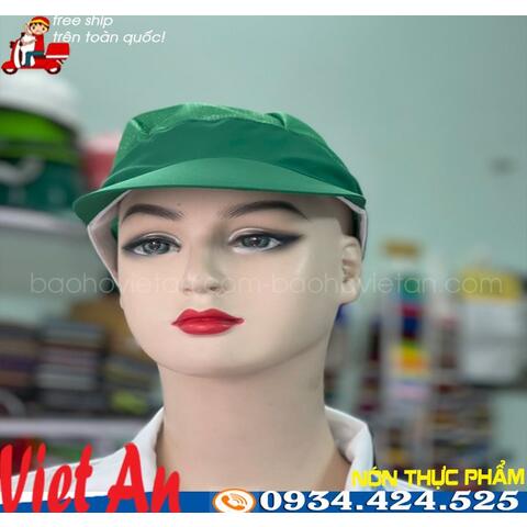 Nón Kết Lưới Thực Phẩm Màu Xanh Rêu